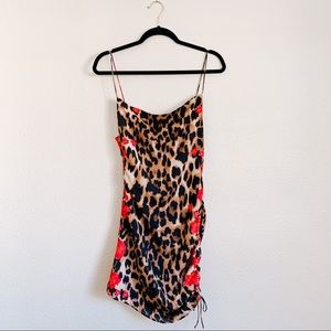 Revolve Superdown Cheetah Floral Dress